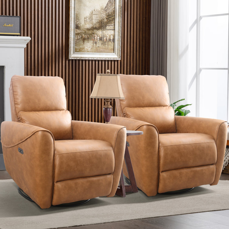 Modern brown deals leather recliner